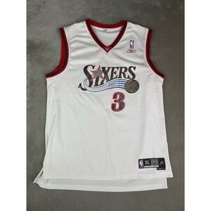 Vintage Reebok Allen Iverson #3 Philadelphia 76ers Swingman Jersey XL +2 NBA